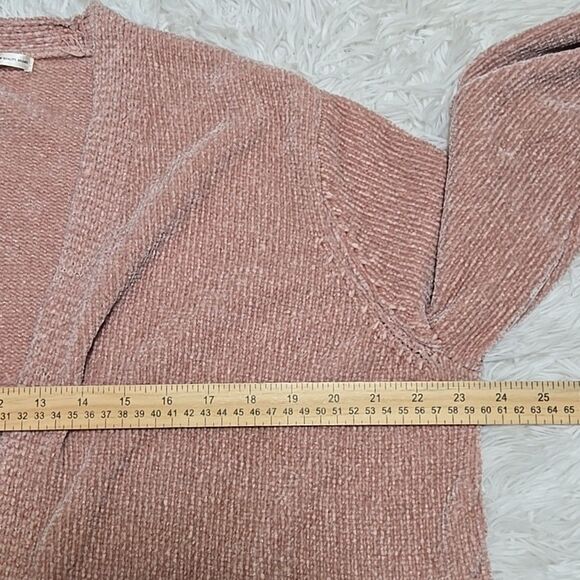 Seven7 Chenille Open Cardigan Sweater Sz SMALL Soft Cozy Pastel Cottagecore - Picture 6 of 8